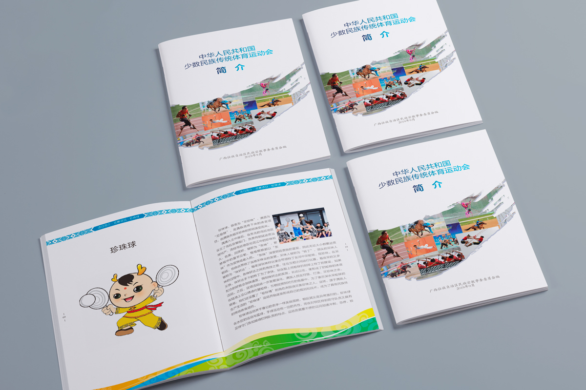 [合作]第十一届全国民运会广西团项目手册、活动物料设计